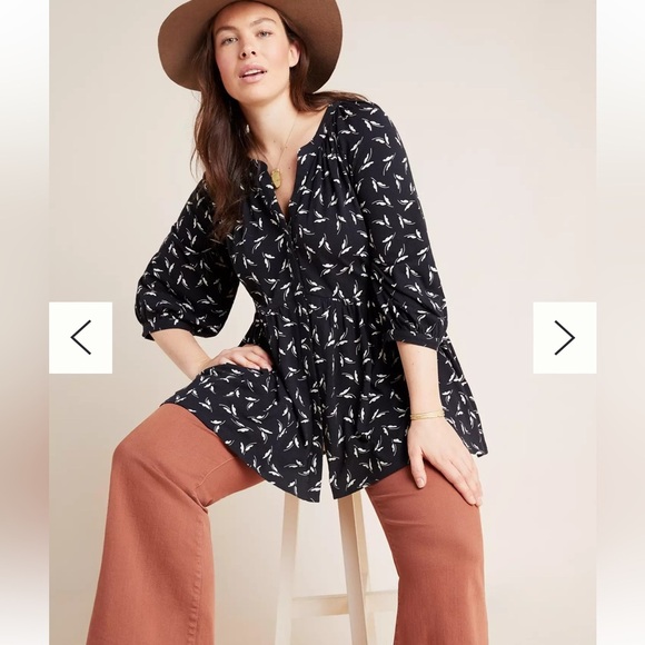 Maeve Anthropologie Winona Baby Doll Tunic size XS - Picture 5 of 8